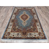 Иранский ковер Farahan 3824 Голубой-крем